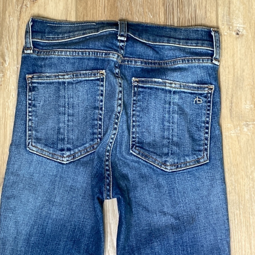 Rag & Bone High Rise Skinny Jeans Size 24 in Bonnie Blue - Picture 5 of 8